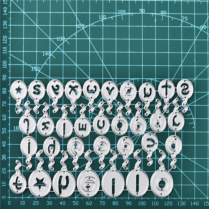 DiyArts Alphabet Abc Ballon Metal Cutting Dies Hello Stencils Die Cut New for DIY Scrapbooking Album Paper Card Embossing | Дом и сад