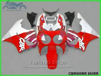 

Custom new fairing kit fit for Honda CBR900RR893 1992-1995 aftermarket plastic fairing kits CBR 900RR893 92-95 red white QQ17