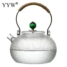 Стеклянный кувшин фильтры для воды чайный горшок автоматический фильтр для воды бытовая здоровая посуда для напитков разделительный чайный горшок цветочный чайный флакон