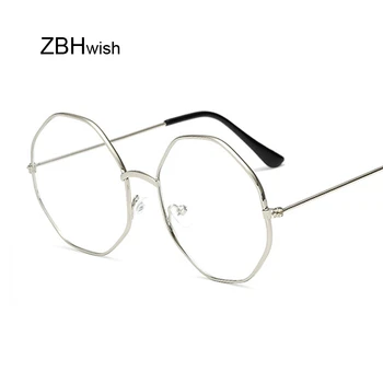 

2020 Hot Round Classic Clear Glasses Gold Frame Vintage Glasses Women Men Optical Eyeglasses Transparent Clear Oculos