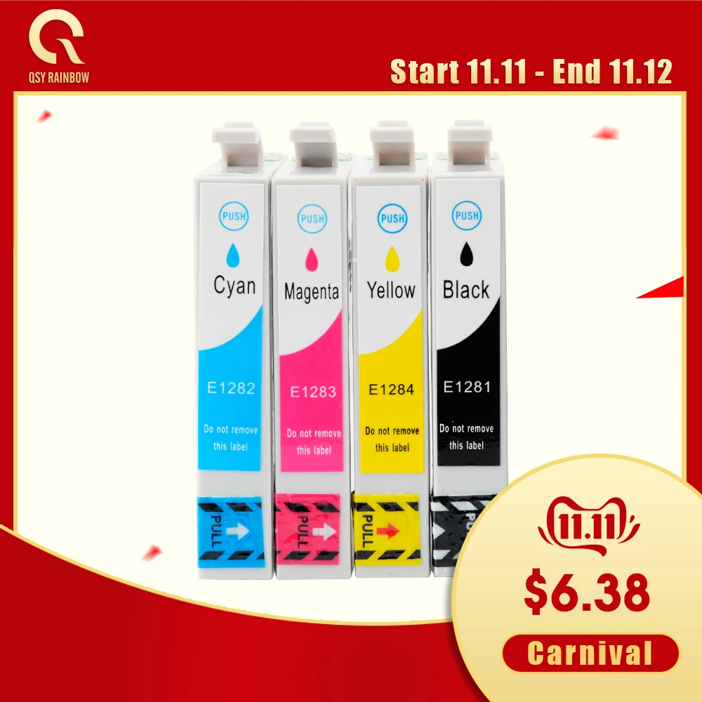 Cmyk Supplies T1281 T1284 Ink Cartridges Full Ink For Epson Stylus Sx125 Sx130 Sx230 Sx235w Sx420w Sx430w Sx425w Sx435w Printer Ink Cartridges Aliexpress