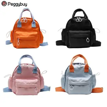 

Women Backpack Casual Travel Backpacks Women Girls Hit Color Small Zip Shoulder School Bags For Teenage Girls mochila masculina