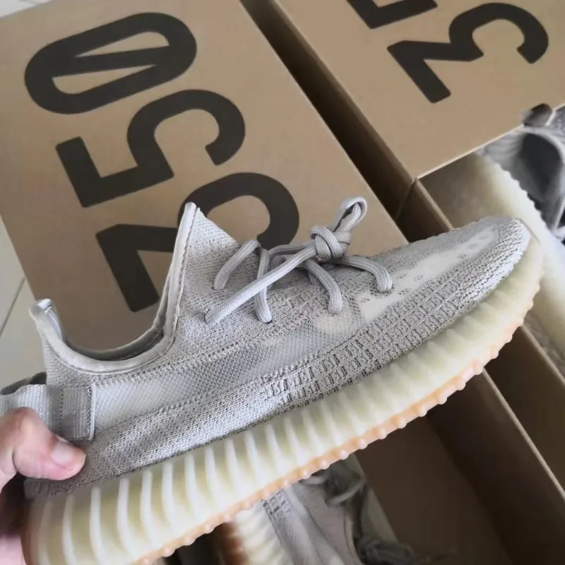 HKSZ серый 350 обувь 1:1 копия с логотипом AD yeezys мужские кроссовки 6 Женская обувь лето 2019 дышащие yeezys air 350 кроссовки