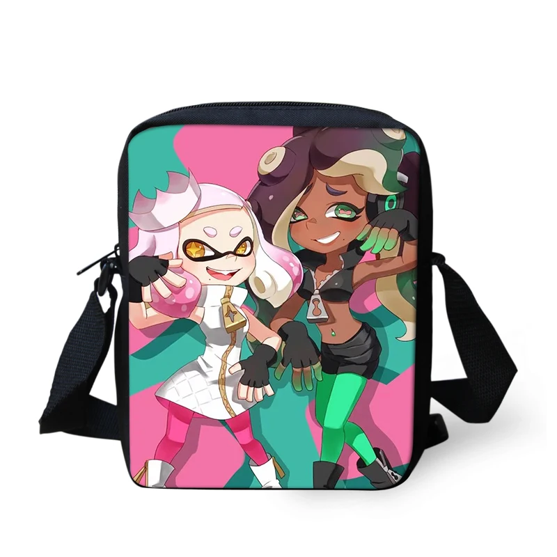 CDGX1168E Игра Splatoon 2 студентов школьный рюкзак, набор/3 шт. для мальчиков и девочек мультфильм красочный книжный мешок детский блокнот сумка рюкзак Прямая поставка - Цвет: CDGX1168E