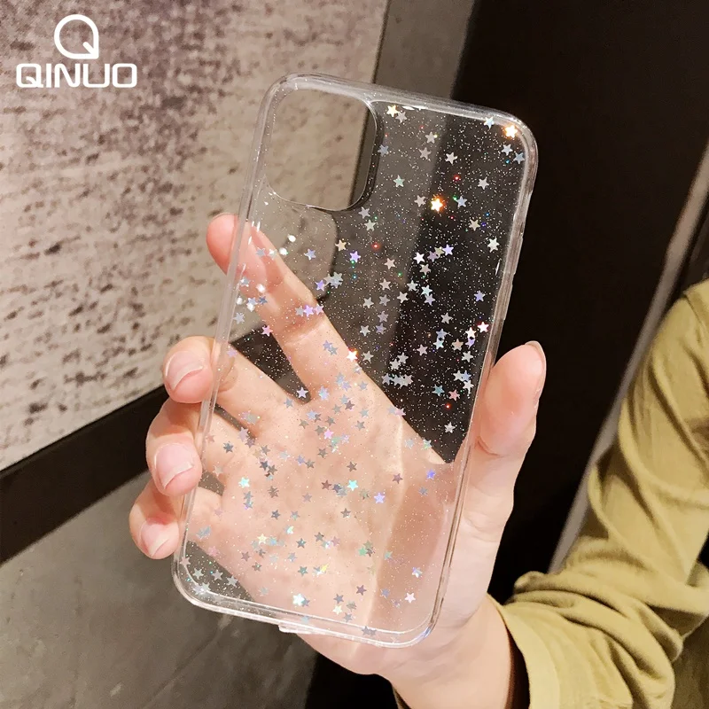 Для Apple iPhone 6 6s 7 8 Plus 11 Pro X XS XR Max блестящий Блестящий мягкий прозрачный силиконовый