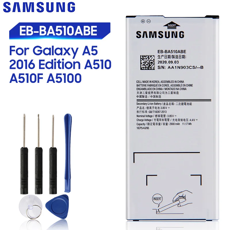 Оригинальная запасная батарея Samsung для Galaxy A510 2016 A5 версия настоящая телефона EB