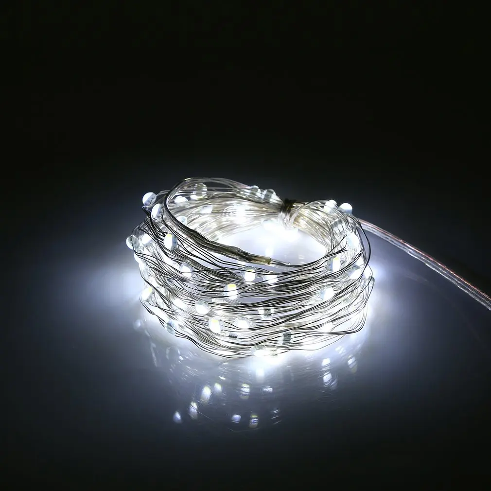 Usb светодиодная гирлянда, четыре линии, дистанционное управление, 10M100Leds, медный провод, лампа Rgb, украшение для рождества, свадьбы, праздника