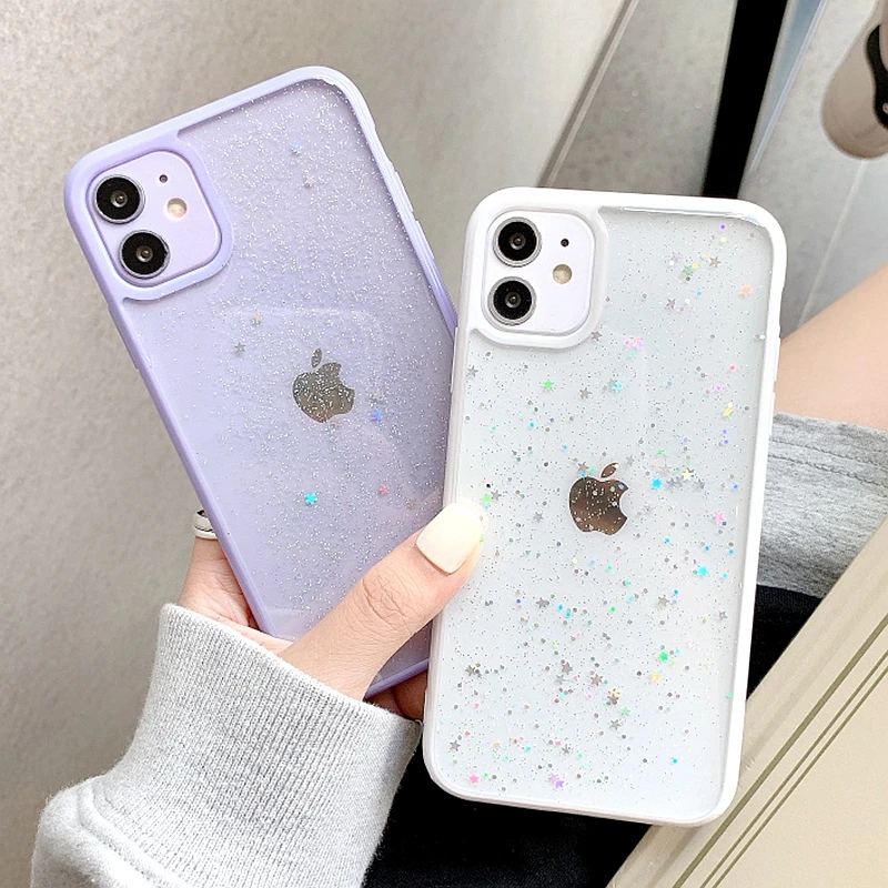 iphone 12 mini lifeproof case Twinkle Candy Transparent Phone Case For iPhone 11 12 13 mini Pro Max XS X XR 7 8 6 6S plus SE 2020 Soft Shockproof Cases Cover best iphone 12 mini case