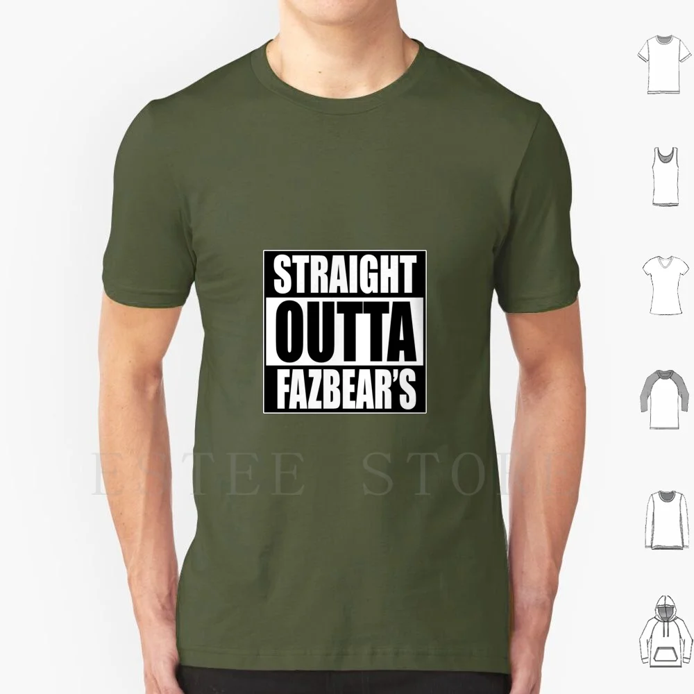 Straight Out Of Fazbear'S T Shirt Uomo Cotton 6Xl Fnaf Five Nights Freddy Freddies Fazbear Pizza Place Videogioco