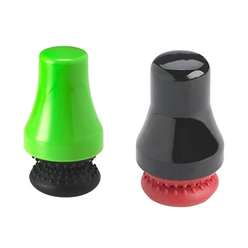 

2x netic Spot Scrubber Glass Bottle Cleaner Car Window Aquarium Wall Algae Removal Dual-Sided Brush Green & Black