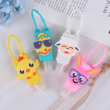 

Cartoon Silicone Bath Body Shower Hand Sanitizer Bottle Antibacterial Holder