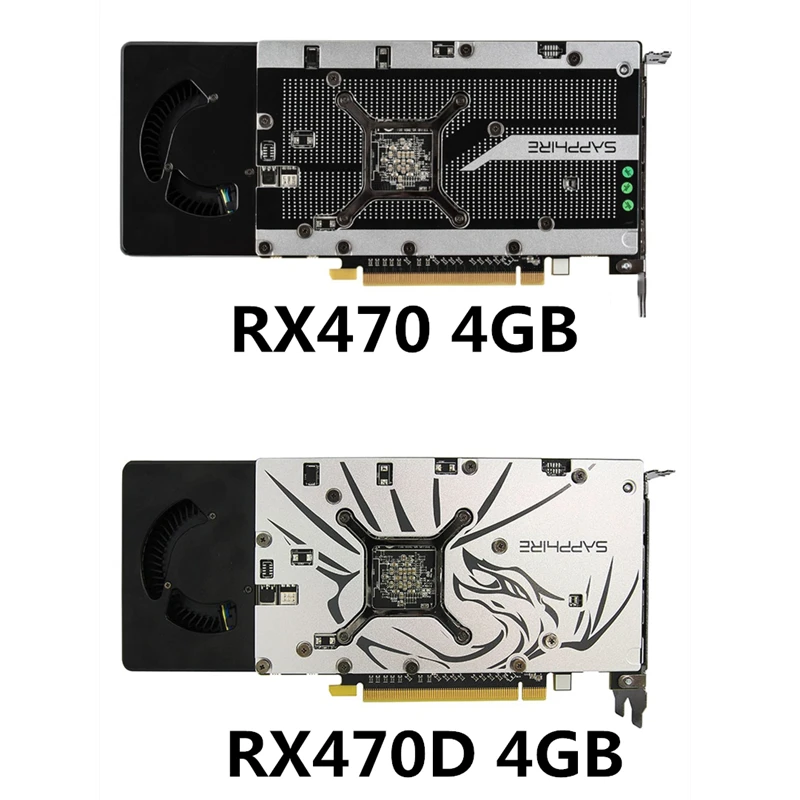  SAPPHIRE Radeon RX 470 4GB Graphics Cards AMD GPU RX 470D Original RX470 RX470D Video Cards PC Comp