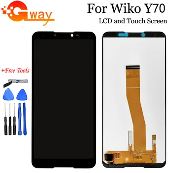 

5.99" Black For Wiko Y70 LCD Display and Touch Screen Assembly complete LCD Screen For Wiko Y70 Touch Panel+ LCD + Tools