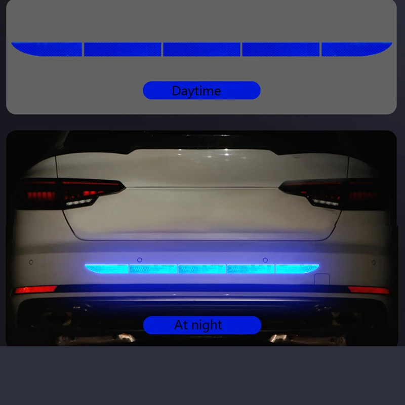 

Car Truck Anti-Collision Reflective Tape Bumper Decal Strip Stickers Replacement