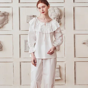 

Pajamas Women's Cotton Spring Summer Pyjamas Women Princess Style Pajamas Pijama