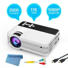 Kino domowe Full HD 1920x1080 проектор для Android 6,0 WiFi Bluetooth светодиодный ТВ видео проектор Мини проектор