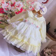 9.1th/платье для маленьких девочек г. Осеннее кружевное платье принцессы Детское платье для малышей ростом от 80 до 120 см