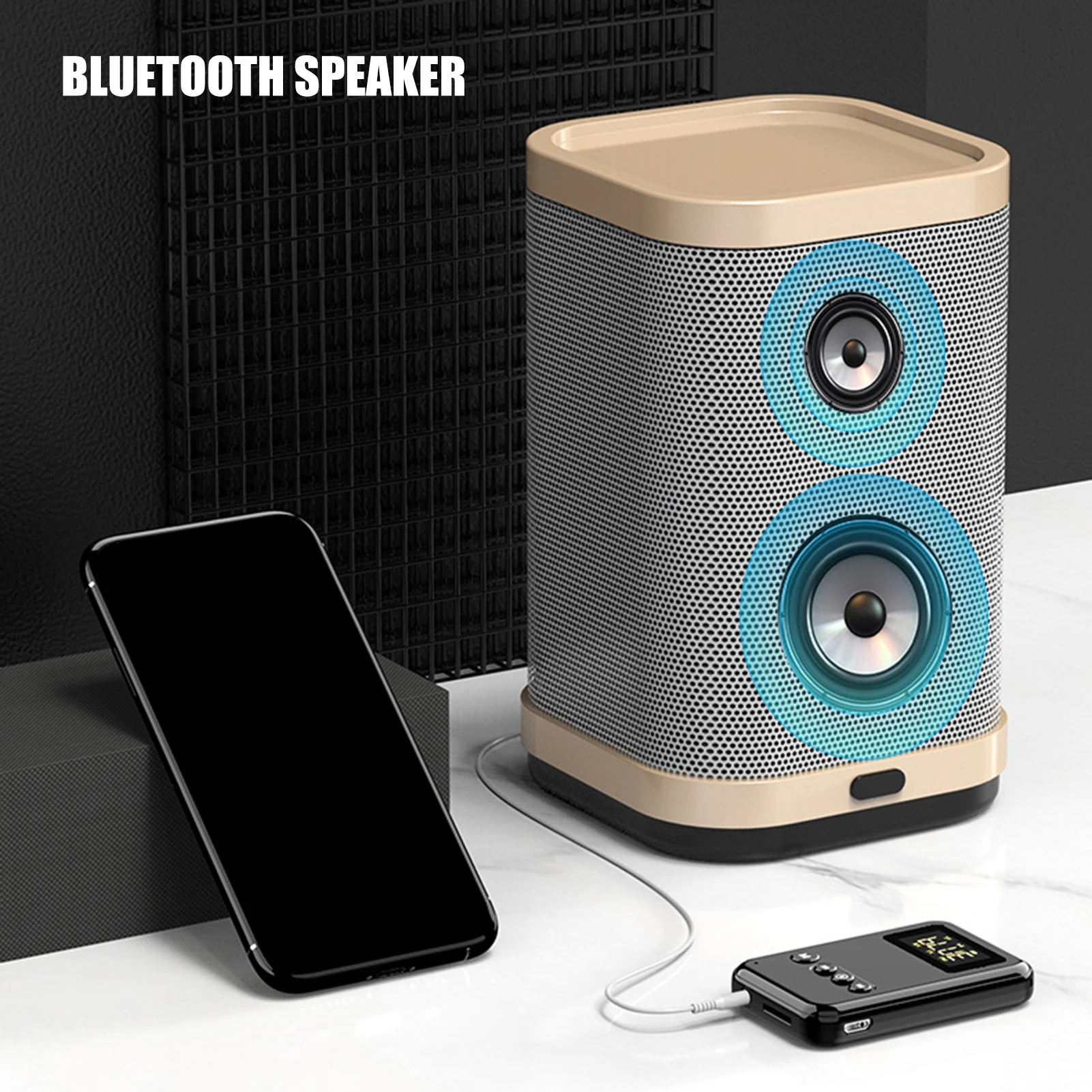 Bluetooth 5 0 Receiver Transmitter Stereo Music Car FM Transmitter Headphones Speakers Adapter Supporting TF Card