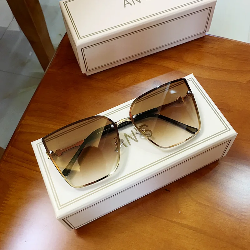 MS vintage sunglasses womens sunglasses luxury cat eye sunglasses oversized Female sunglasses - Цвет линз: C04