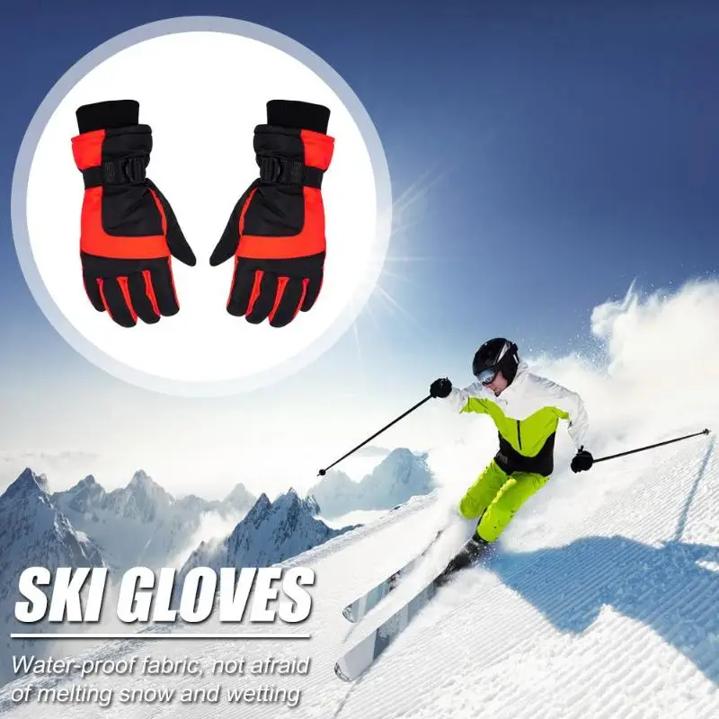 Ветрозащитные зимние флисовые перчатки для езды на мотоцикле мужские перчатки для велоспорта и катания на лыжах