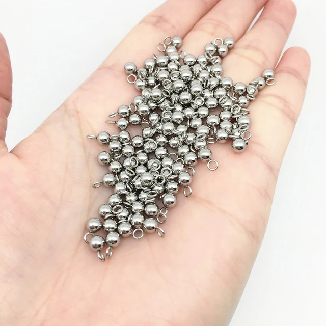 20 Large Ball Chain Connectors Bead Links 16mm Silver for 6mm Ball Chains  Bulk