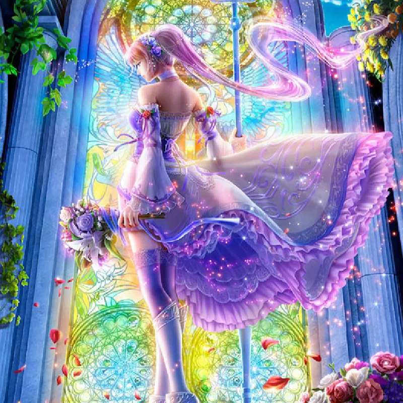 1000pieces Wooden Adult Jigsaw Anime Beautiful Cartoon Girl Colorful Color Imported Tochigi High Quality Jigsaw