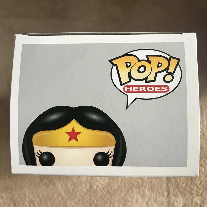 Эксклюзивная официальная Funko pop DC Heroes: Wonder Woman(черный и белый) Виниловая фигурка Коллекционная модель игрушки в коробке