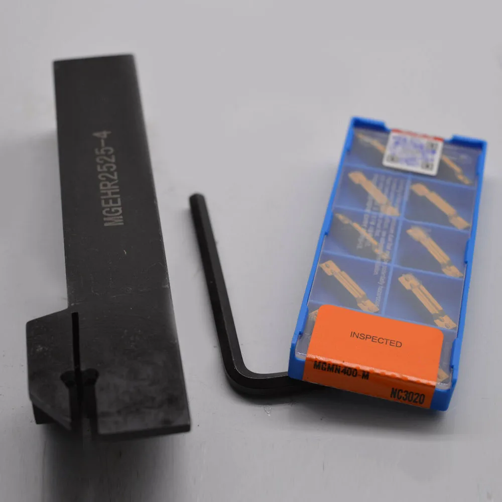 

MGEHR2525-4 Steel Lathe Turning Tool Boring Bar Holder Wrench + MGMN400-M NC3020