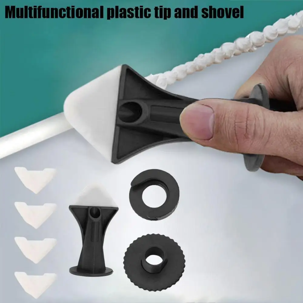 1 set Silicone Glass Cement Scraper Tool Caulking Sealant Finishing Grout Floor Cleaning Tile Dirt 