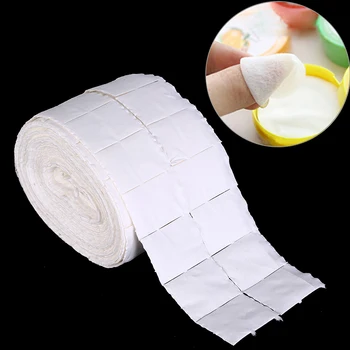 

500Pcs Nail Polish Acrylic Gel Remover Towel Paper Cotton Pads Roll Salon Nail Art Cleaner Tools Wholesale White Wipes