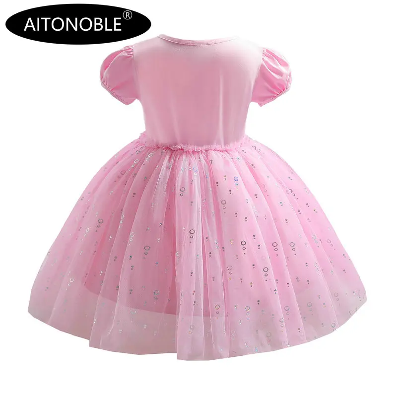 Aitonoble Summer New Costume Gilrs Dress Girl's Dress Princess KidsSkirt Cosplay For Girls With a Gift Bag