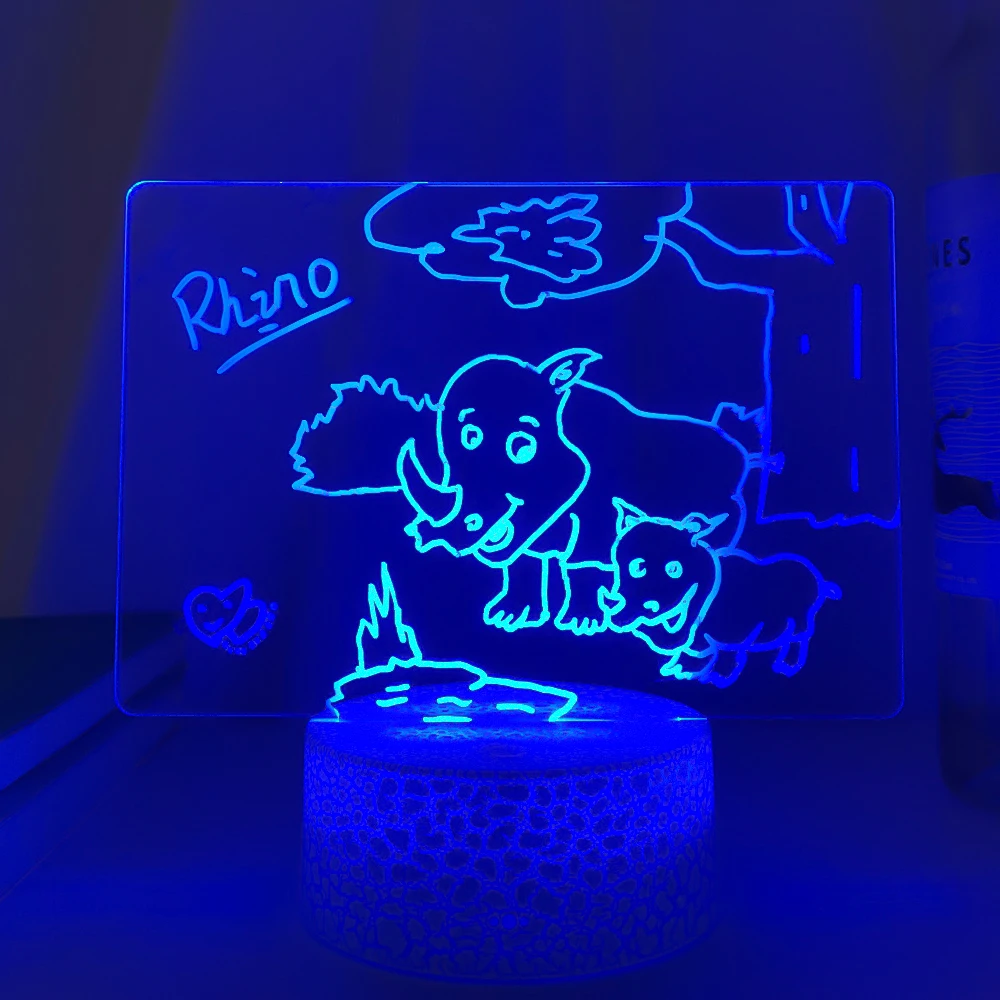 dinosaur night light Dropshipping Note Board Creative Led Night Light USB Message Holiday With Pen Gift For Children Girlfriend Decoration Night LampFeatures: decorative night lights