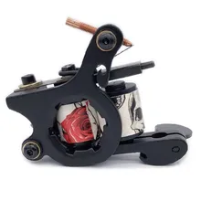 10 обертывания проволоки резки катушки татуировки профессиональная машина для татуировки лайнер и шейдер черный цвет железа татуировки Поставки