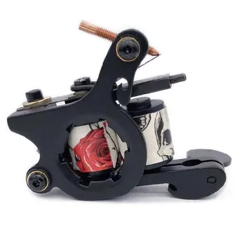 

10 Wraps Wire Cutting Coils Tattoo Machine Professional For Tattoo Liner And Shader Black Color Iron Tattoo Supplies