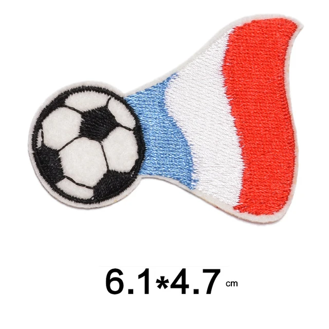 Футбольные вышитые нашивки с флагом Франции гоночные значки одежды