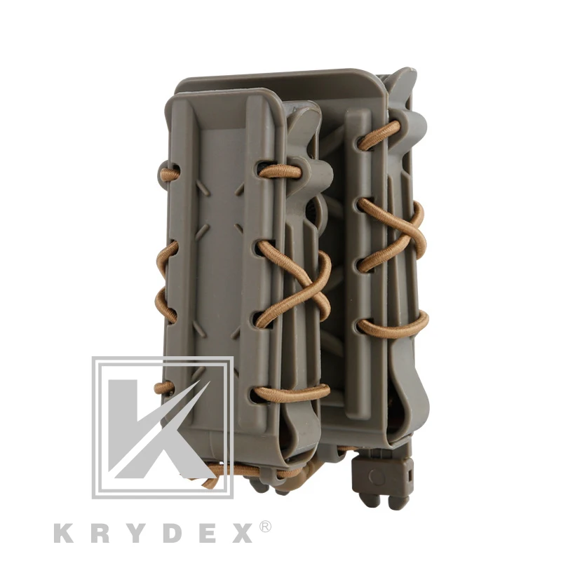CB KRYDEX 5,56 мм 7,62 мм+ 9 мм Пистолет подсумок набор тактическая охотничья стрельба MOLLE Держатель Для Журналов Poly Mag держатель для переноски Набор - Цвет: CB