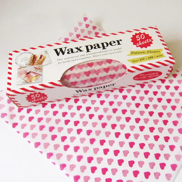 50 Sheets Wax Paper Food Picnic Paper Disposable Food Wrapping Greaseproof Paper Food Paper Liners Wrapping Tissue for Plastic Food Basket, Size: 8.58