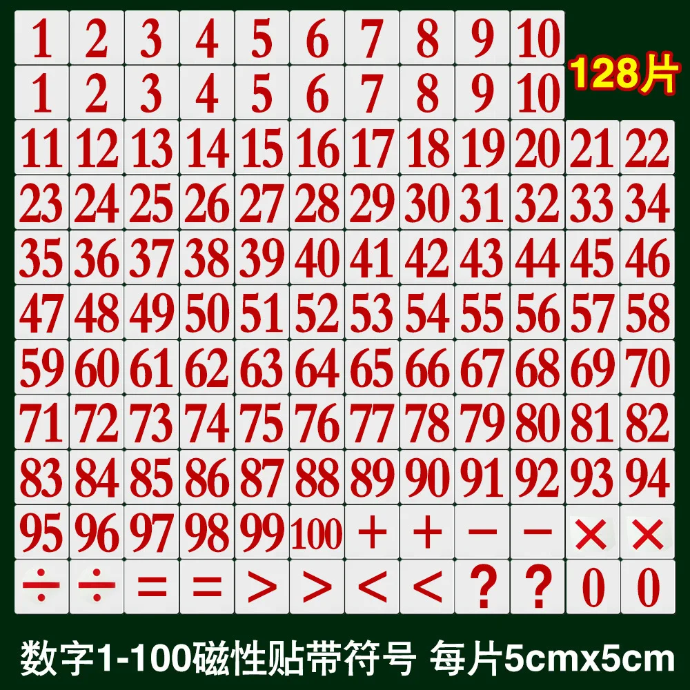 

128 Children with Numbers Card Baby 3-6 Kindergarten Beginner Symbol ci xing ka Addition And Subtraction Educational Early Learn