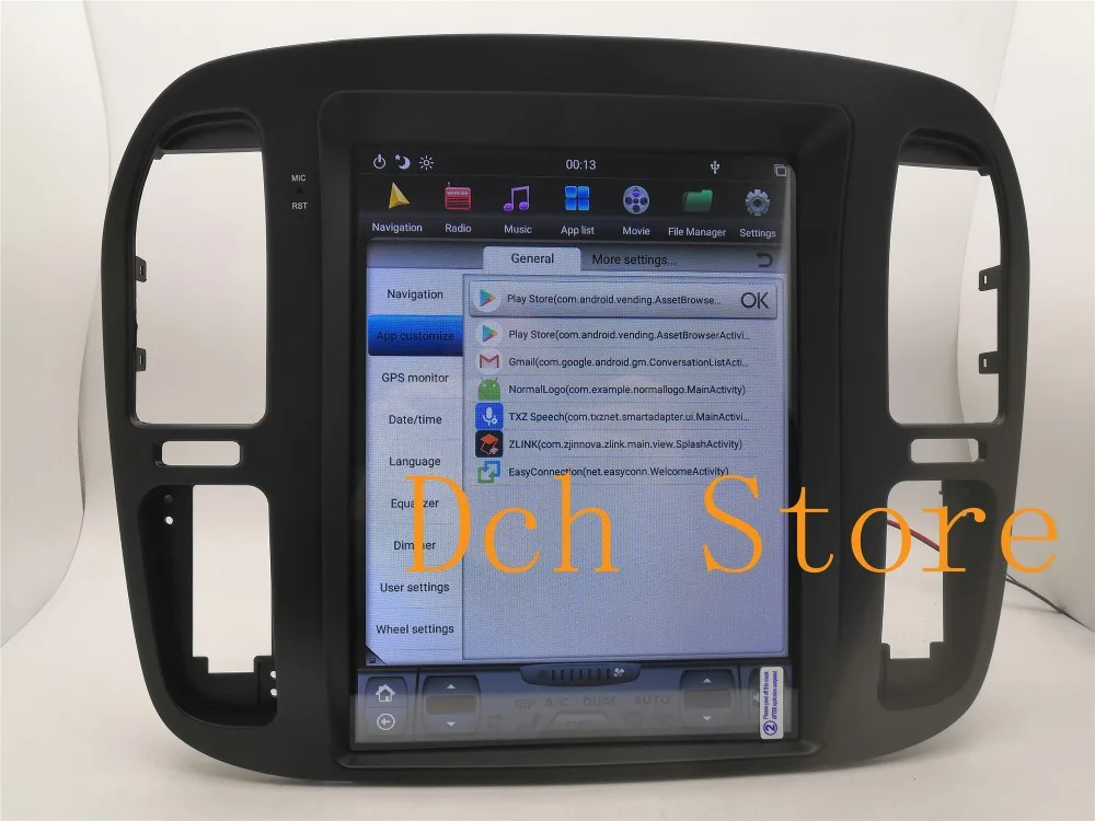 12,1 ''tesla стиль Android 8,1 автомобильный dvd-плеер gps навигация для TOYOTA LAND CRUISER LC100 1999-2002 радио Lexus lx470 PX6 ips