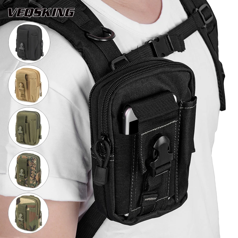 Yakmoo Tactical Mini Wasit Bag Molle System Bum Bag Military Waterproof Fanny... 