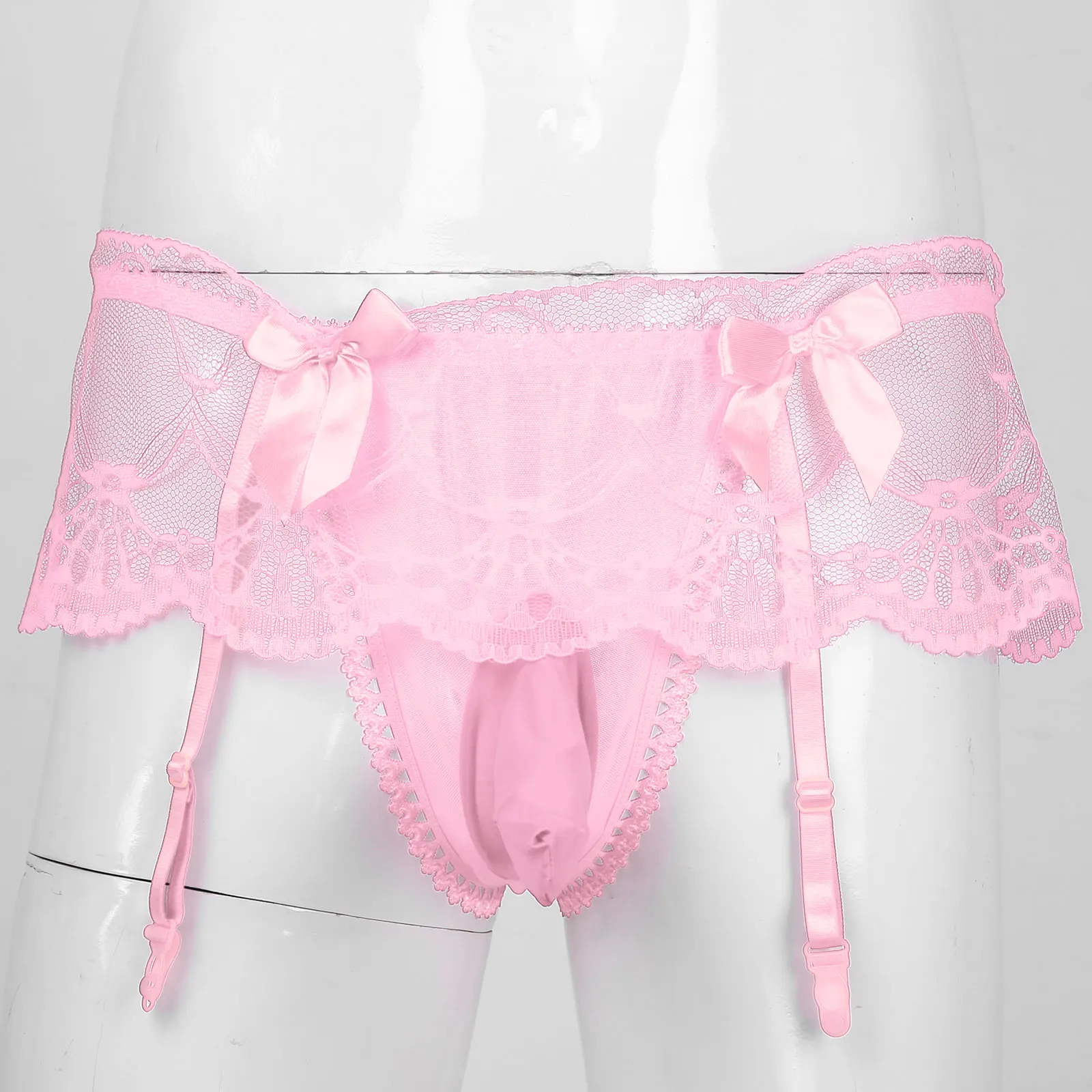 Men's Sexy Lace G-String Pouch Panties