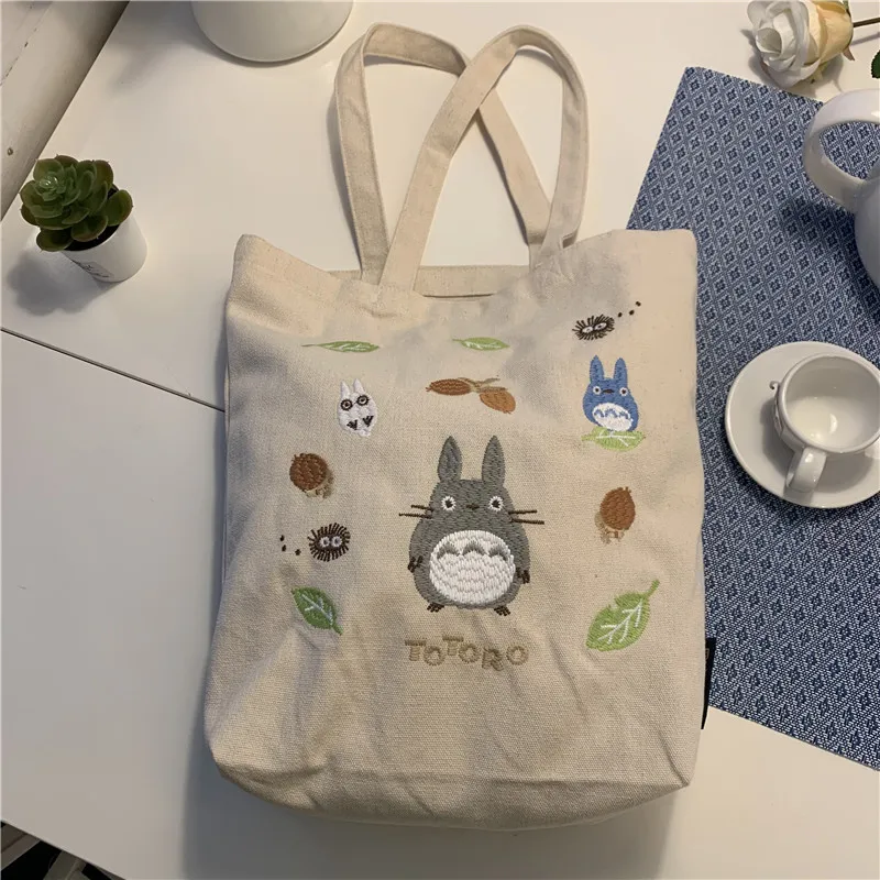 Мой сосед Тоторо Кики служба доставки сумка через плечо Холщовая Сумка Хозяйственная Сумка Ghibli подарок Семейный комплект