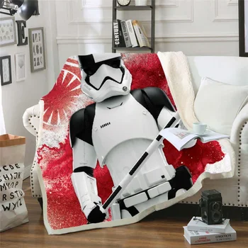 

Star wars blanket plush cartoon sherpa fleece microfiber Blanket Velvet Warm Sheet Office Nap Blanket bedspread dropship 011