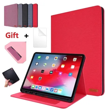 

Tablet Case with Pencil Holder for iPad Pro 12.9 Case 2020 & 2018 Stand Hard Back Cover for A2229/A2069/A2232/A2233 with Film