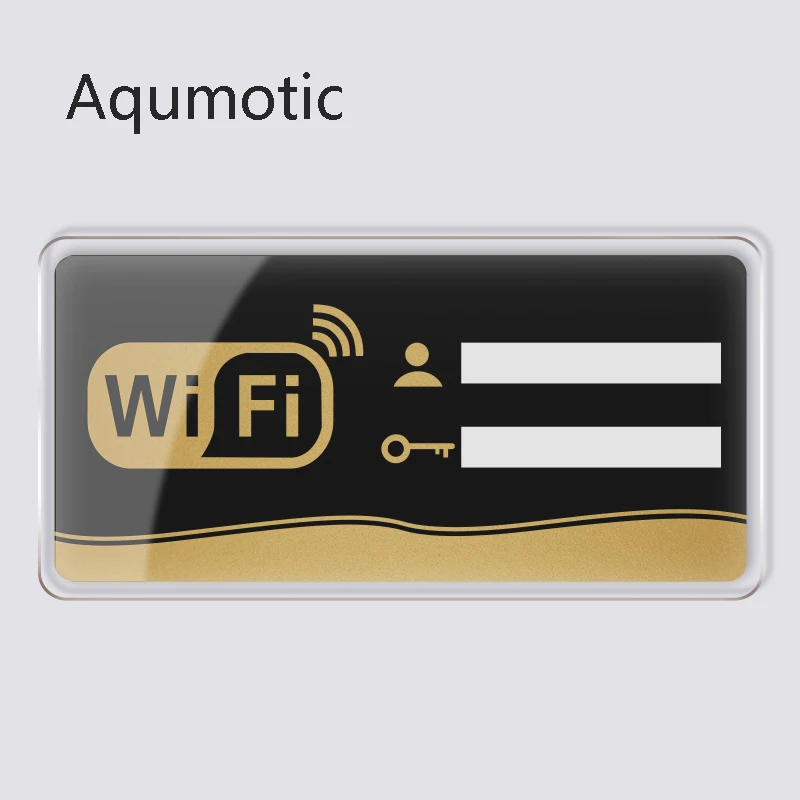 square Aqumotic знак Wi-Fi меловая доска акриловая для дома знак Интернета доска бесплатное Покрытие сети Wifi пароль Настенная Наклейка знак - Цвет: square
