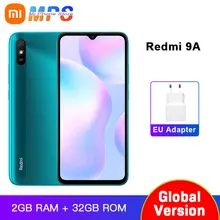 Global Version Smartphone Xiaomi Redmi 9A Mobile Phone 2GB 32GB MTK Helio G25 Octa Core 6.53" 5000mAh 13MP Rear Camera