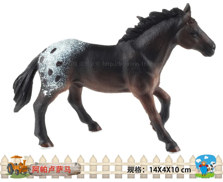 Бутик животных модель игрушки Appaloosa лошадь ранчо лошадь модель игрушки животные Гараж Комплект Модель