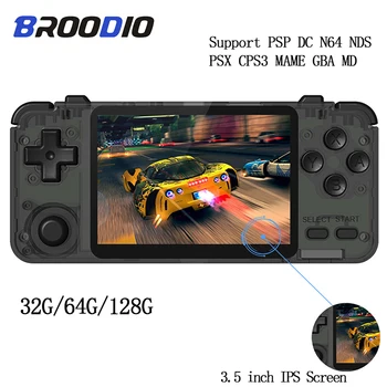 

RK2020 video game console 3.5inch IPS screen portable handheld Retro Console game PS1 N64 For Racing car classic game console