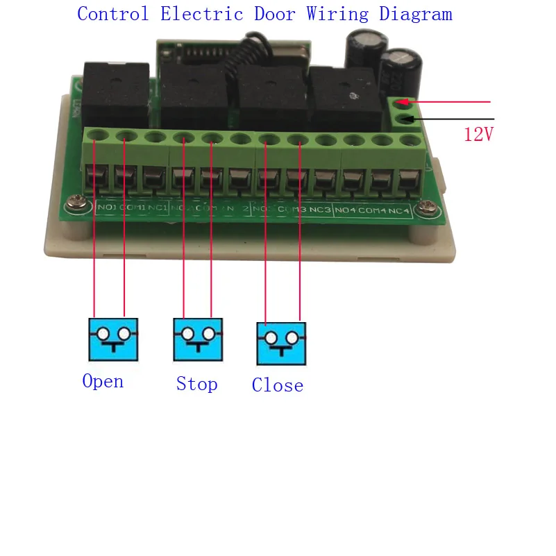 Smart 12V 4CH Channel Wireless Remote Control Relay Switch Garage Open Module-1.JPG-8