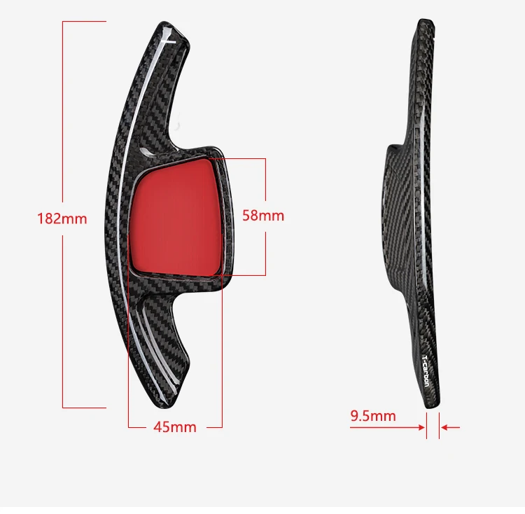 T-carbon Steering Paddle Shifter For Audi A3 A4 A6 A7 C8 A8 D5 E-tron Car Shift Paddle Shifter Gear Accessories